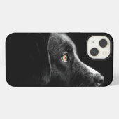 黒犬の見張り iPhoneケース (裏面横)