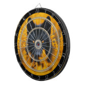 黒犬の金ゴールド素晴らしアイレギュレーション ダーツボード (正面右)