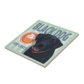 黒犬カップケーキ タイル (側面)