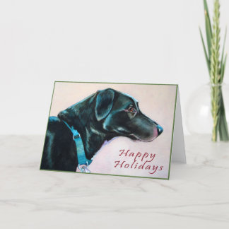 黒犬クリスマスカード シーズンカード