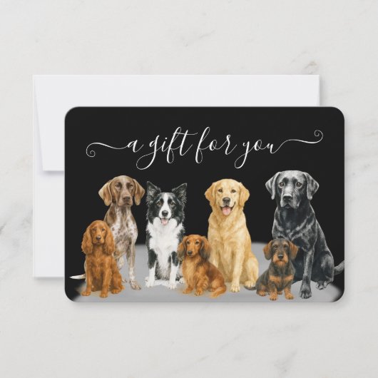 黒犬グルーミングペット搭乗券 (正面)