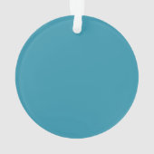 黒犬シルエットパーソナライズされた名 オーナメント (裏面)