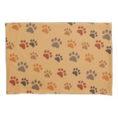 黒犬プリント枕ケース 枕カバー (正面)