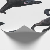 黒犬ラッピング紙 ラッピングペーパー (角)