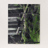 黒犬ラボシェパードフォレストウッズ写真写真 ジグソーパズル (縦)