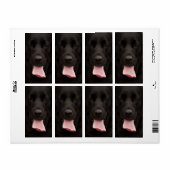 黒犬顔 ラベル (フルシート)