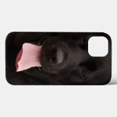 黒犬顔 Case-Mate iPhoneケース (裏面 (横))