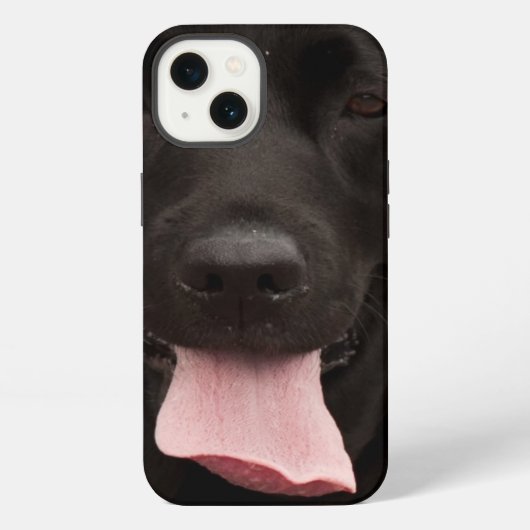 黒犬顔 iPhoneケース (裏面)