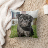 黒犬 クッション (ブランケット)