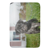 黒犬 バスマット (正面縦)