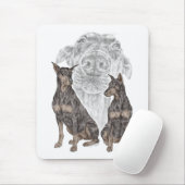 黒犬 マウスパッド (マウス)