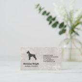 黒犬 |動物 名刺 (スタンド正面)