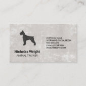 黒犬 |動物 名刺 (正面)