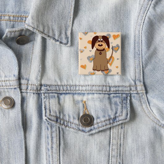 黒犬 缶バッジ (インサイチュ)