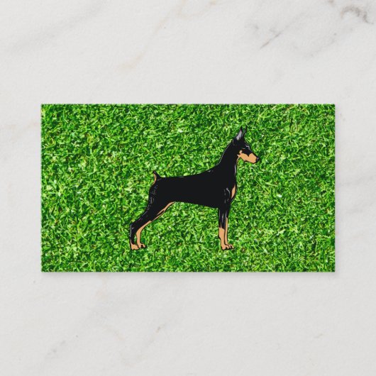 黒犬 | Green Grass Background名刺 名刺 (正面)