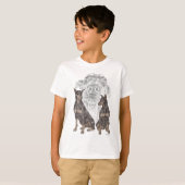 黒犬 Tシャツ (正面フル)