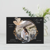 黒独占的金ゴールドフローラ保存日 招待状 (スタンド正面)