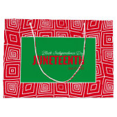 黒独立記念日1865年6月19日 ラージペーパーバッグ (裏面)