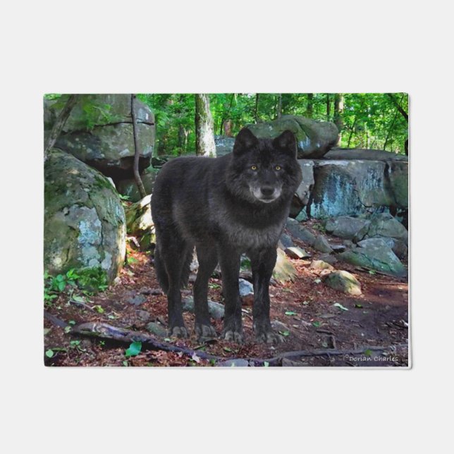 『黒狼』のドアマット ドアマット (正面)