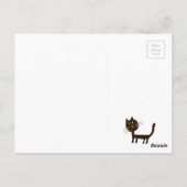 黒猫あいさつ葉書 ポストカード (裏面)