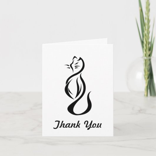 黒猫ありがとう サンキューカード (正面)