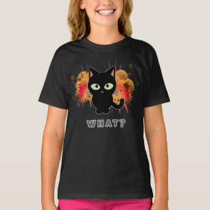 黒猫おもしろいかわいい子猫好きのペットのユーモア Tシャツ
