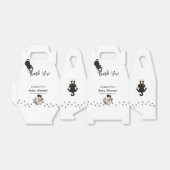 黒猫おもしろいとフローラ本の赤ちゃんシャワー フェイバーボックス (折り畳みなし)