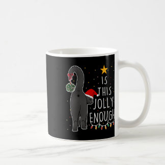 黒猫おもしろいのクリスマスは十分なすてき時間だ コーヒーマグカップ