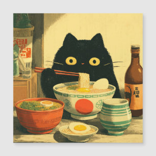 黒猫おもしろいの食べラーメン