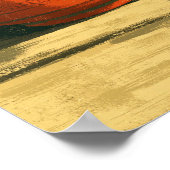 黒猫おもしろいの食べラーメン ポスター (角)