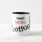 黒猫おもしろいはコーヒーが必要 マグカップ (中央)