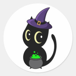 黒猫おもしろいは魔女だ ラウンドシール