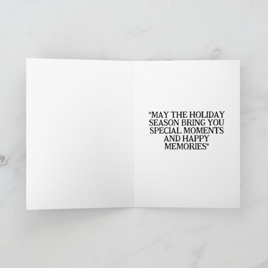 黒猫おもしろいクリスマスカード シーズンカード (内部)