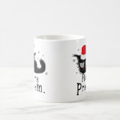 黒猫おもしろいクリスマスライト コーヒーマグカップ (中央)