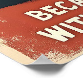 黒猫おもしろいコーヒーアート ポスター (角)