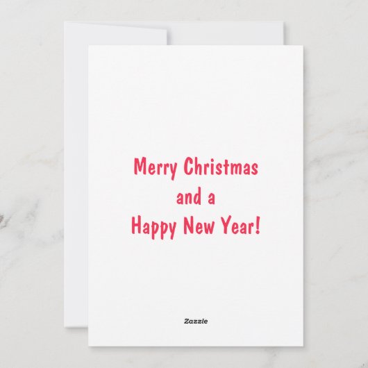 黒猫おもしろいサンタ・クリスマス シーズンカード (裏面)