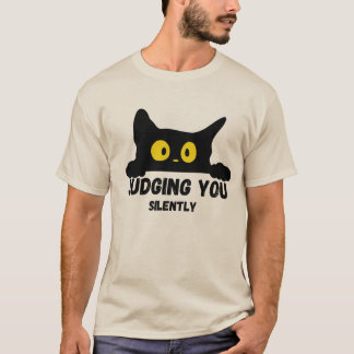 黒猫おもしろいミームTシャツ – 猫好きに最適 Tシャツ