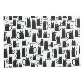 黒猫おもしろい 枕カバー (正面右)