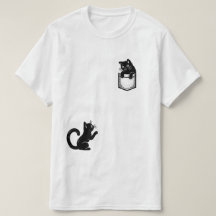 黒猫おもしろいTシャツ