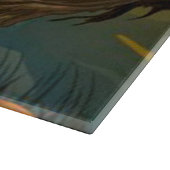 黒猫およびかかし カッティングボード (角)