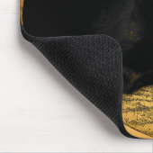 黒猫およびオレンジ マウスパッド (コーナー)