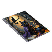 黒猫お洒落ハロウィン絵を描ズ ノートブック (右側)