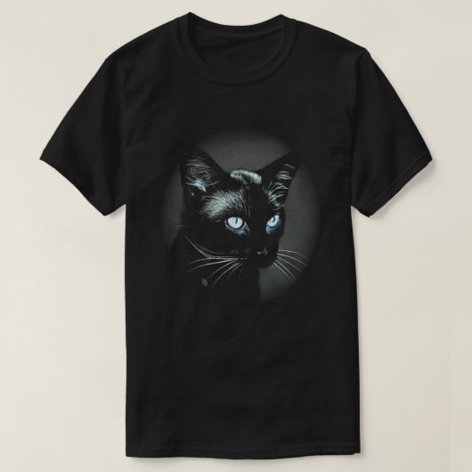 黒猫お洒落Tシャツ Tシャツ (デザイン正面)