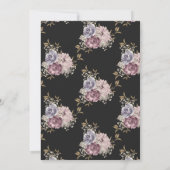 黒猫かぼちゃお辞儀フラワーベビーシャワー 招待状 (裏面)