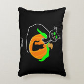 黒猫かぼちゃのアクセント枕 アクセントクッション (正面(垂直))