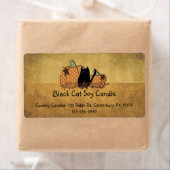 黒猫かぼちゃのラベル ラベル (インサイチュ)