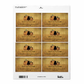 黒猫かぼちゃのラベル ラベル (フルシート)