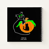 黒猫かぼちゃらせん手帳 ノートブック (裏面)