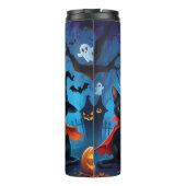 黒猫かぼちゃハロウィンおもしろい タンブラー (裏面)