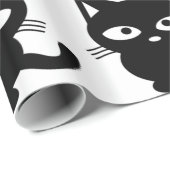 黒猫かわいいハロウィン ラッピングペーパー (ロールコーナー)